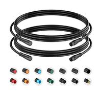 baluoqi Verlängerungskabel 6Pin wasserdichter Stecker für elektrisches Fahrrad Licht/Gas/Ebrake/Ebike Teil Verlängerungskabel (6pin, 50cm 2 Sälen)