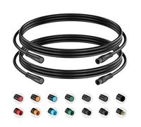 baluoqi Verlängerungskabel 8Pin wasserdichter Stecker für elektrisches Fahrrad Licht/Gas/Ebrake/Ebike Teil Verlängerungskabel (8pin, 80cm 2 Sälen)