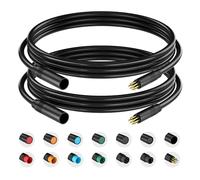 baluoqi Verlängerungskabel 9Pin wasserdichter Stecker für elektrisches Fahrrad Licht/Gas/Ebrake/Ebike Teil Verlängerungskabel (9pin, 150cm 2 Sälen)