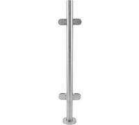 Balustrade Centrale en Acier Inoxydable 113 cm pour Aménagement Extérieur Patio Jardin Argent G
