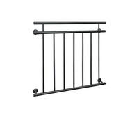 ECD Germany Balustrade Française 90x100 cm, 7 Barreaux de Remplissage, Anthracite Mat et Anthracite G