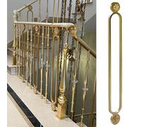 Balustrades d'escalier luxueuses for hôtel/villa/loft/grenier, système de clôture décorative commerciale 95 cm haut(Style 2,1 PC)