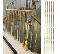 Balustrades d'escalier luxueuses for hôtel/villa/loft/grenier, système de clôture décorative commerciale 95 cm haut(Style 1,10 PCS)