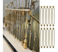 Balustrades d'escalier luxueuses for hôtel/villa/loft/grenier, système de clôture décorative commerciale 95 cm haut(Style 2,10 PCS)