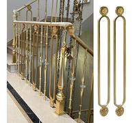 Balustrades d'escalier luxueuses for hôtel/villa/loft/grenier, système de clôture décorative commerciale 95 cm haut(Style 2,2 PCS)