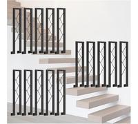 Balustre fixe en fer en forme de U 75/85/90/100 cm Main courante de sécurité en fonte pour escaliers (lot de 15 95 cm) Design durable et élégant
