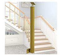 Balustres de pont réglables SS for marches et mains courantes extérieures-hauteur 30-130 cm, dispositif moderne(Gold,80cm/31.5in)