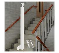 Balustres de pont réglables SS for marches et mains courantes extérieures-hauteur 30-130 cm, dispositif moderne(White,95cm/37.4in)