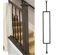 Balustres de terrasse pour escaliers, Broches de garde-corps en métal noir 100-150cm paquet 1 2 5 10 pièces(1pack,Black Post 120cm/47in)