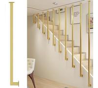 Balustres d'escalier en fer forgé - Garde-corps en métal à montage latéral pour maisons, hôtels, villas et restaurants - Poteaux de rechange personnalisables