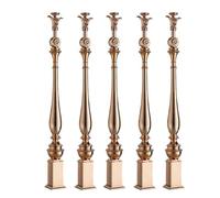 Balustres D'Escalier Modernes De Remplacement Pour Maison, Villa, Balcon, Garage Ou Sous-Sol, Angle Réglable À 270°, Base Robuste Avec Kits De Vis Et Balustres D'Escalier En Aluminium, 5 Pièces, H 95