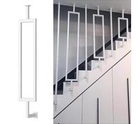 Balustres d'escalier pour escaliers de niveau et de pente, broches d'escalier personnalisables en fer noir/blanc/doré, poteau de balustrade en métal pour éviter les chutes (doré (1 pièce)
