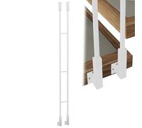 Balustres d'escalier pour escaliers en Pente, kit de Barres d'escalier à Fixation latérale/Balustres en métal Noir, Or et Blanc pour escaliers d'hôtels, Villas et Maisons, prévention des c