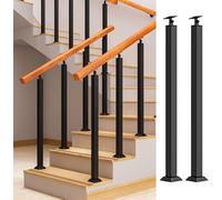 Balustres d'escalier réglables en métal - Axe d'angle de 270° pour une sécurité et une esthétique améliorées sur les terrasses, les marches et les espaces extérieurs