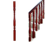 Balustres en bois de peuplier massif for terrasses, escaliers et porches - Durables et élégants - Tailles 4,8 x 4,8 cm et 6 x 6 cm.(6x6x95cm 50 Pack)