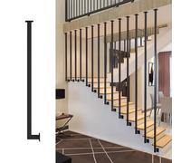Balustres en fer personnalisables pour escaliers - Garde-corps de sécurité durables pour escaliers de niveau et inclinés, empêchent les chutes avec des poteaux anti-chute