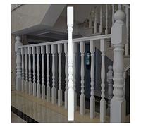 Balustres en peuplier de qualité supérieure for escaliers et terrasses - Barreaux en bois dur blanc de 33,5/37,4 pouces for des solutions de garde-corps élégantes(95cm/37.4in 1 Pack)