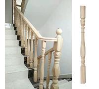 Balustres en peuplier massif de 2 x 37,4 pouces for rampes d'escalier, de porche et de terrasse - Élégance sculptée classique(95cm/37.4in 5 Pack)
