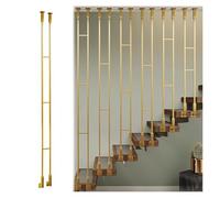 Balustres garde corps escalier Balustres Métalliques Pour Escalier Intérieur, Hauteur Personnalisable Poteau De Balustre, Pour La Rénovation D'escaliers(Gold,28inches/71cm)