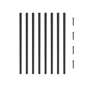 Balustres Métal Pour Escalier Alliage Aluminium Avec Vis Balustrade 96,5x2,5cm 72PCS