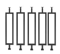 Balustres Poteau de Fuseau 1 2 5 Piece Stair Railing Spindles, Balustres Modernes pour Escalier Intérieur Main Courante rectangulaire Garde-Corps Garde-Corps pour Le Centre Commercial Loft, Barres de
