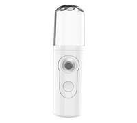 Baluue 1 Ensemble Vaporisateur Facial USB Rechargeable Brume Nano Hydratante Portable pour Voyage et Bureau Couleur Blanche