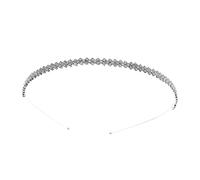Baluue 1 Pc bandeau strass casque pour femme bandes de cheveux pour femmes strass pour les cheveux hair band hair ties hair charms cerceau de cheveux élégant coiffure femme alliage Silver