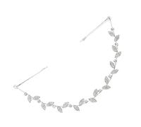 Baluue 1 Pc décor de cheveux de mariée décorations de cheveux accessoires de cheveux en strass hair band hair charms bandeau de mariée bandeau de décoration de cheveux alliage Silver