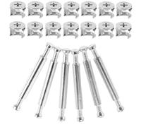Baluue 10 Ensembles Lot de Jeux de Connecteurs Meubles Double Tête Fer avec Écrous Excentriques pour Fixation Armoire