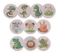 Baluue 10 feuilles Autocollants Apprentissage Propreté Sensibles Température pour Toilette Garçon Fille Stickers Changeant de Couleur Animaux et Dinosaures Autocollants Amusants