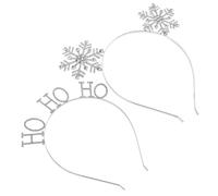 Baluue 10 Pièces Bandeau De Flocon De Neige De Noël Cerceau De Noël Bandeaux De Noël Pour Femmes Décoration De Cheveux De Noël Bandeau Joyeux Noel Joli Cerceau Aaa Diamant Brillant Silver