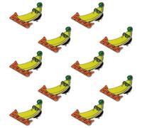 Baluue 10 Pièces Broche Banane en Alliage Design Fruit Cartoon, Fixation Sécurisée et Décoration Polyvalente pour Paquet D'école ou Veste, Style Kawaii pour Femmes et Étudiants