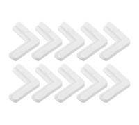 Baluue 10 pièces Équerres Angle Blanches pour Moustiquaires Supports Angle Résistants pour Réparation Fenêtres et Portes-écrans
