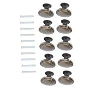 Baluue 10 pièces Lot de Boutons de Meuble Vintage Ancien Poignée Ronde Monotrou pour Tiroir Armoire et Porte Remplacement pour Cuisine et Maison
