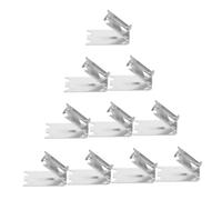 Baluue 10 pièces Lot de Clips Support Étagère Réglables pour Réfrigérateur et Congélateur Fixation Anti-dérapante Optimisation de Espace pour Usage Résidentiel et Commercial