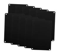 Baluue 10 pièces Lot de Plaques de Porte Aluminium Noir Anodisé Multi-fonction Signets Vierges pour Gravure et Impression Plaques Signalétiques DIY Résistantes et Personnalisables