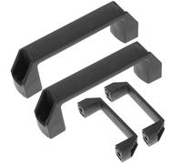 Baluue 10 pièces Lot de Poignées Carrées Nylon pour Placards et Armoires Résistantes et Faciles à Installer Poignées de Meubles Antichoc pour Portes de Placards et Électriques Entraxe