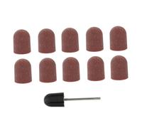 Baluue 10 pièces Nail Polisher Caps Kit Manicure Tool For Nail Art And Foot File With Reusable Abrasion-resistant Surface