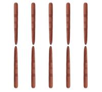 Baluue 10 Pièces Outil de Réflexologie Plantaire en Bois, Bâton de Massage D'acupuncture Ergonomique et Portable, pour Massage Ciblé des Mains et Pieds, Usage Quotidien au Bureau