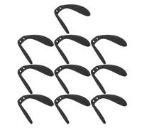 Baluue 10 Pièces Plaquettes Nasales en Plastique Noir Ultraléger de Remplacement Confortables et Faciles à Remplacer pour Lunettes de Cyclisme Sportives pour Activités Physiques