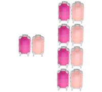 Baluue 10 Pièces Valise Trolley Faux Cils étui de Voyage Rigide Trousses à cosmétiques pour Voyager cosmétique Portable Boîte Rangement pinceaux Porte-Pinceau cosmétique Mini-Valise