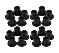 Baluue 100 Manchons Pivot en Plastique Noir 8 Mm Douille D’alignement pour Porte Verre Kit Remplacement Quincaillerie Accessoires Salle de Bain Silencieux Solide