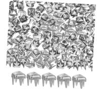 Baluue 1000 pièces Rivets à Griffes Métalliques Carrés Mini Clous Pointes pour Vêtements DIY Décorations Robustes et Faciles à Fixer Accessoires Couture pour Sacs et Vêtements