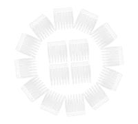 Baluue 100pièces Accessoires Clips Pour Perruques Plastique Peignes Et Bonnet Pour Perruque Blanc