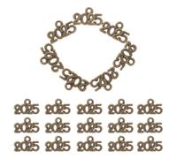 Baluue 100pièces Pendentif Chiffre Pour Création Bijoux Diy Breloques Loisirs Créatifs Pendentifs Année Nouvelle