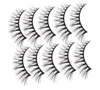 Baluue 10paires Faux Bande Cat-eye Réutilisables Et Confortables Pour Regard Éblouissant Faciles à Appliquer Pour Débutantes