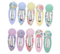 Baluue 10pièces Barrette Fille Tissu Accessoires De Cheveux Colorés Pour Garçon Fille Éléments Délicats Fleur Pour Fête Et Quotidien