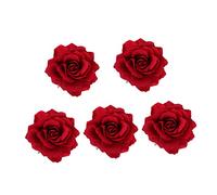 Baluue 10pièces Broche Fleur De Épingles à Roses Artificielles Pour Mariage Accessoire Élégant Pour Robes De Mariée Filles Et Garçons Couleur Vin