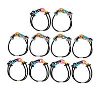 Baluue 10pièces Élastiques à Cheveux Colorés Pour Filles Accessoires Capillaires Élastiques Pour Cheveux Épais Et Bouclés