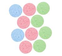 Baluue 10pièces Éponge De Nettoyage Facial Naturel Serviettes Démaquillantes Réutilisables Pour Soin Peau Nettoyage Profondeur Et Hydratation Pours Voyages